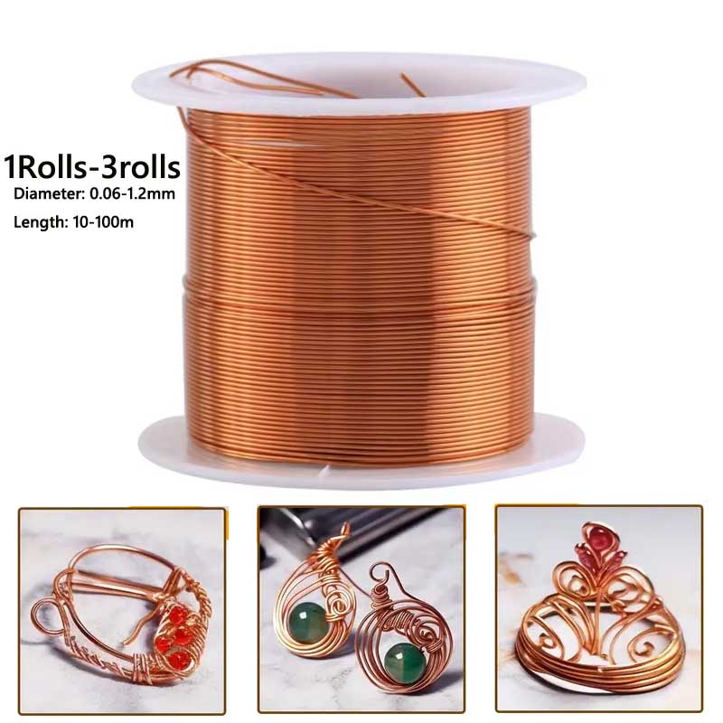 Jewelry Making With Copper Wire - 1-3 Rulo Yumuşak Bakır Tel Elektrokültür
