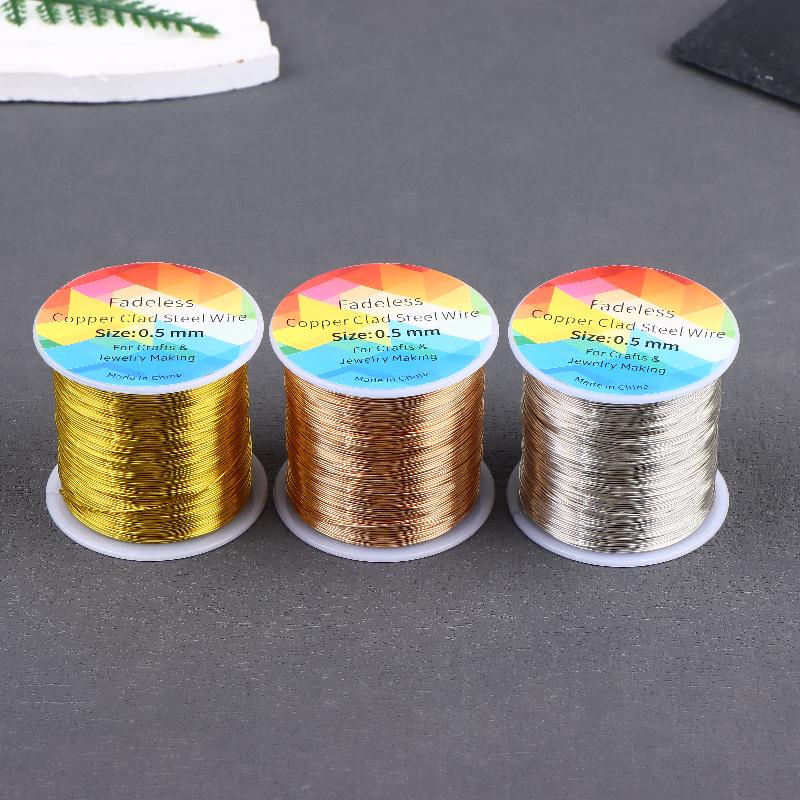 Jewelry Making With Copper Wire - 100 m/328ft Solmaz Bakır Kaplı Çelik