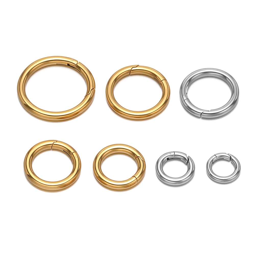 Jewelry Making Name - 2 adet/grup yuvarlak yaylı klipsler paslanmaz