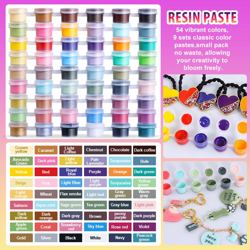 Jewelry Making Glue - 6 renk/Set Macun Pigment UV Reçine