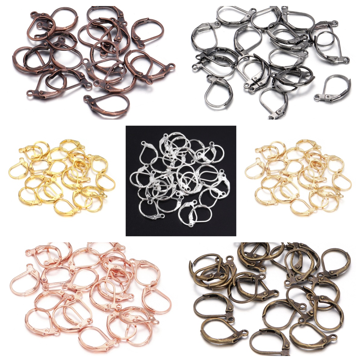Jewelry Making Earrings - 50 adet/grup hipoalerjenik küpe kancaları fransız