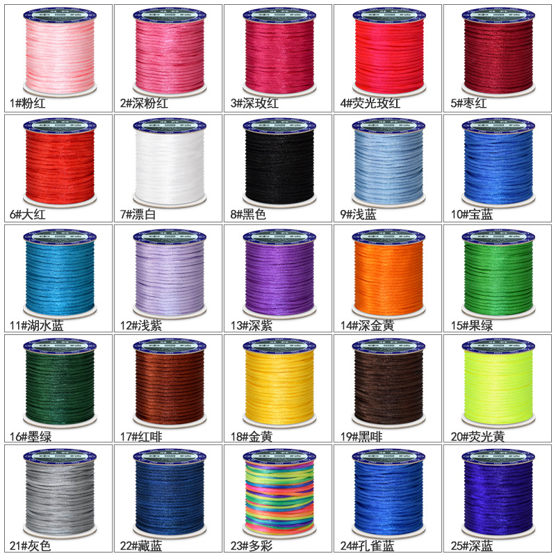 1.5/2/2.5mm kore ip halat konu - Knotting Cord Silk incelemesi ve fiyatı