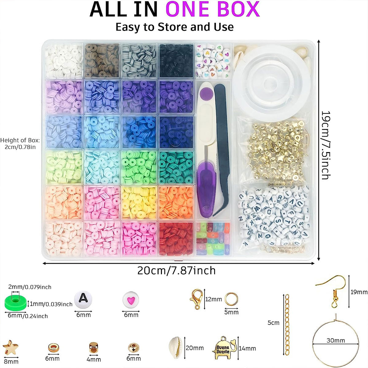 6000 Adet 24 Renk Düz Yuvarlak - Jewelry Making Course incelemesi ve fiyatı