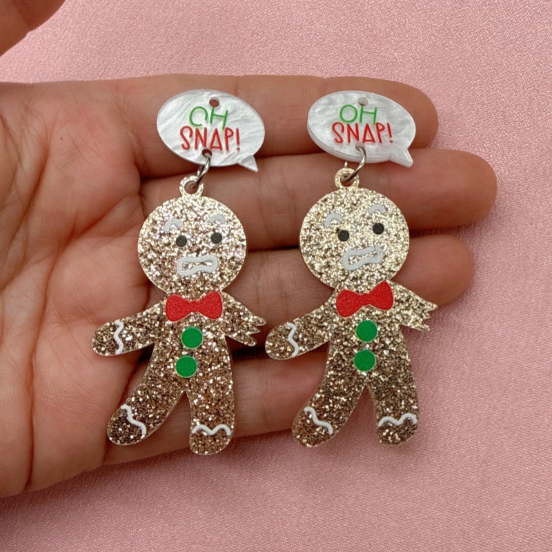 10 adet Sevimli Noel Zencefill - Jewelry Making Earrings incelemesi ve fiyatı