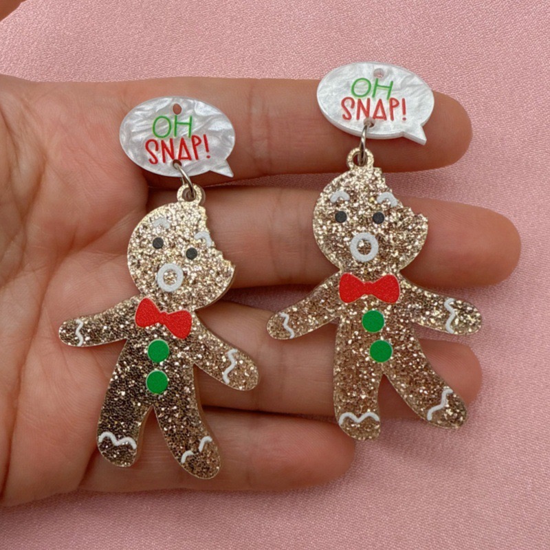 10 adet Sevimli Noel Zencefill - Jewelry Making Earrings incelemesi ve fiyatı