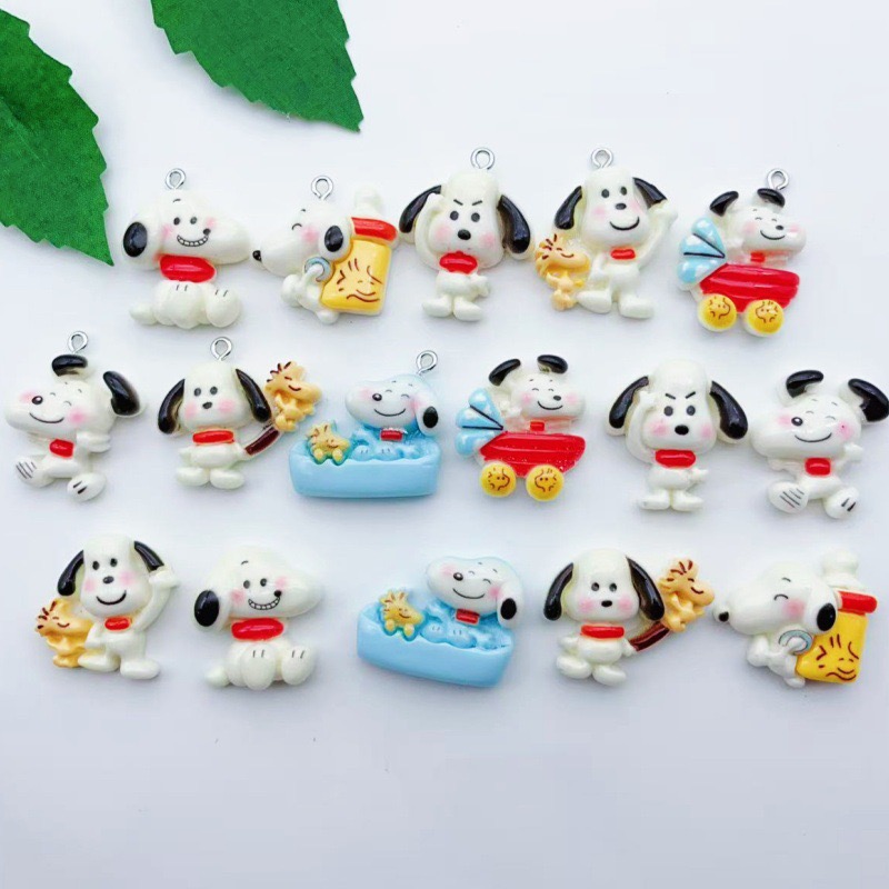 12 adet reçine karikatür köpek - Jewelry Making Factory incelemesi ve fiyatı