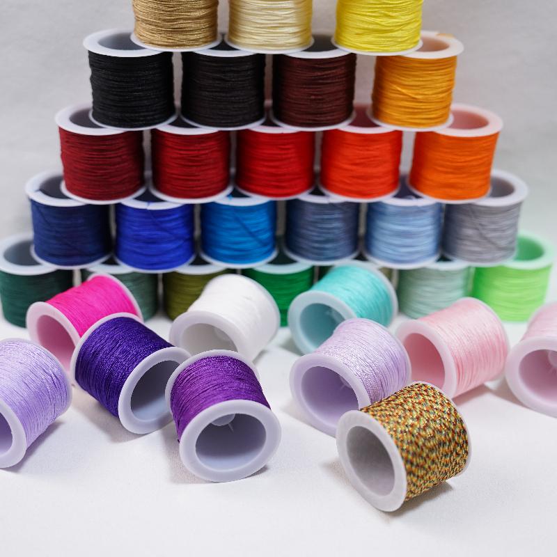 Yeni 50M 0.8mm El Sanatları Na - Knotting Cord Silk incelemesi ve fiyatı