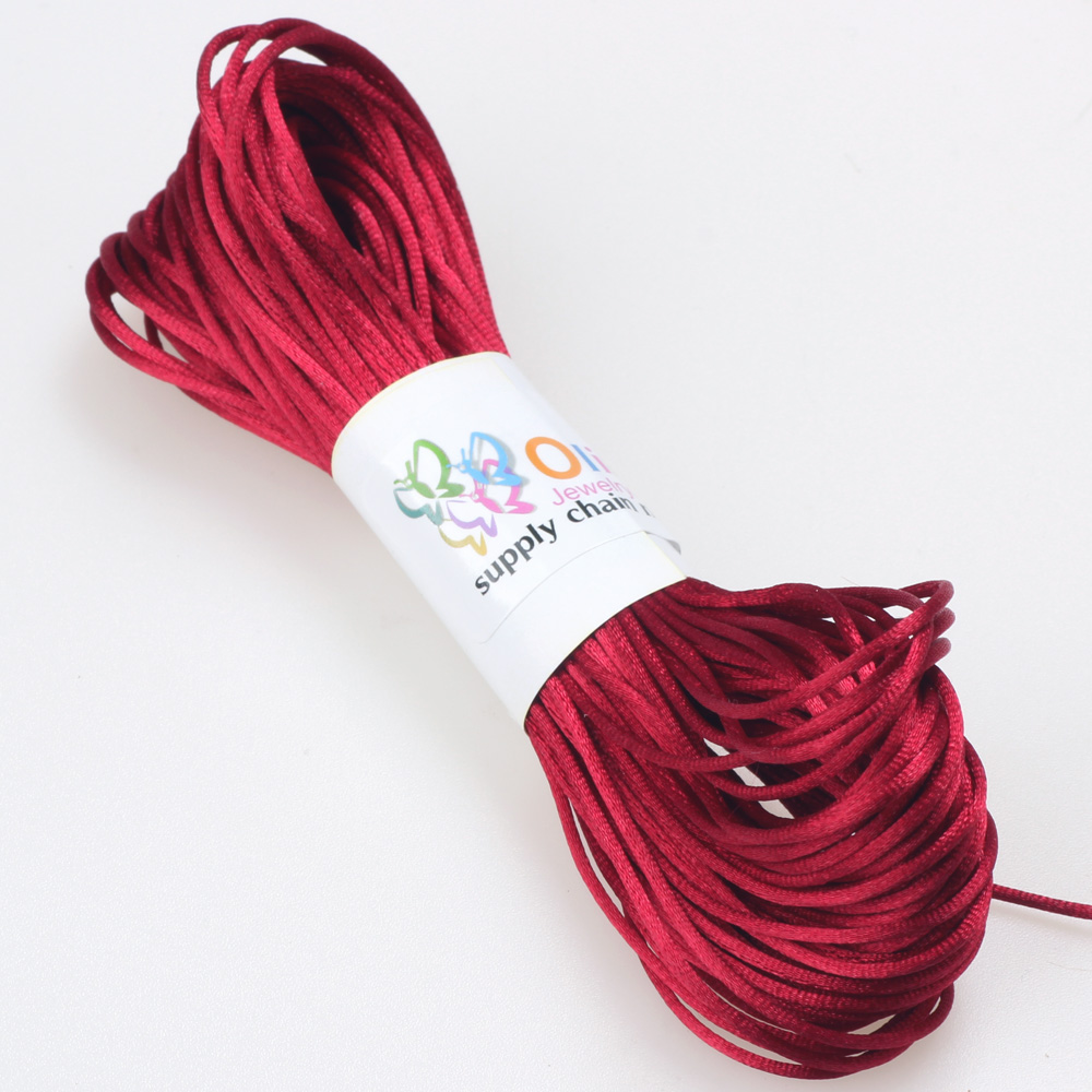 20yards/Lot 1.5mm/2.0MM çin dü - Knotting Cord Silk incelemesi ve fiyatı
